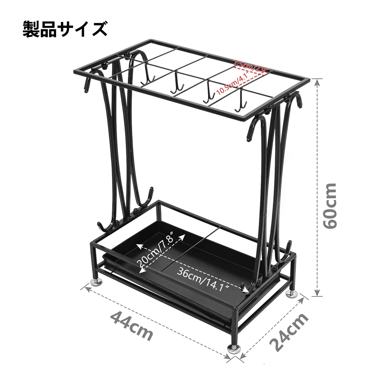 Amazon｜傘立て スリム アイアン おしゃれ 傘たて アンブレラスタンド